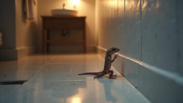As Lagartixas Podem Entrar na Casa pelo Banheiro ou Cozinha