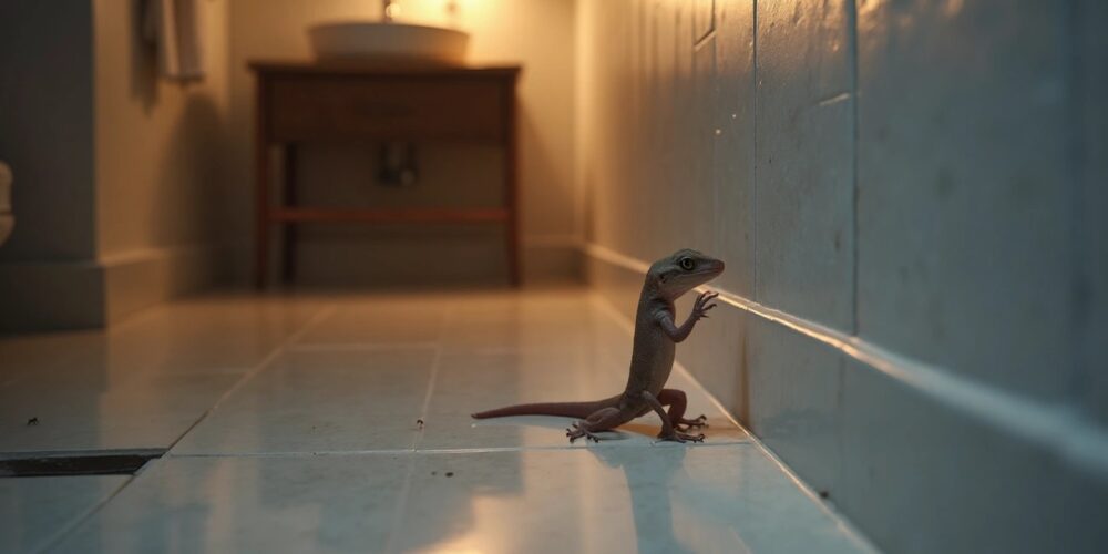 As Lagartixas Podem Entrar na Casa pelo Banheiro ou Cozinha